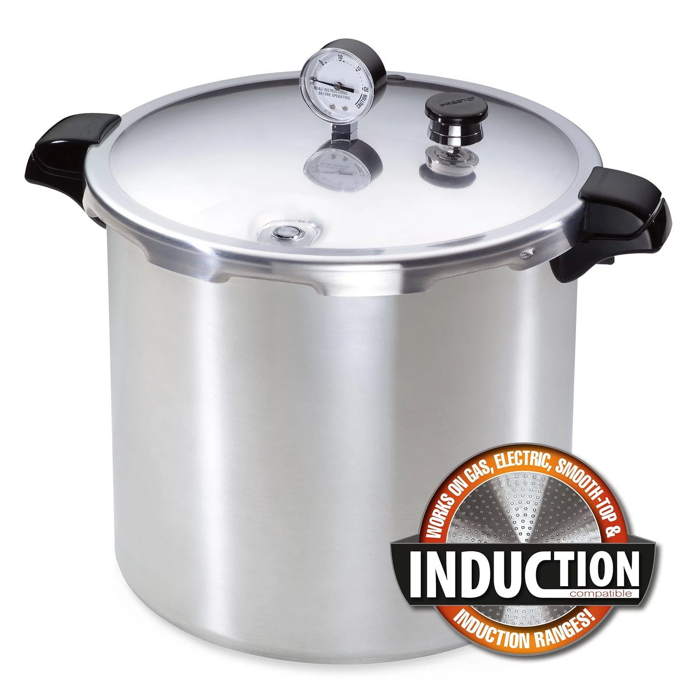 Presto 23 Quart Pressure Canner With Induction Compatible Base!